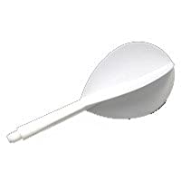 Condor Plumas Blanca Pear-Oval Mediana. 27. 5mm 3 uds.